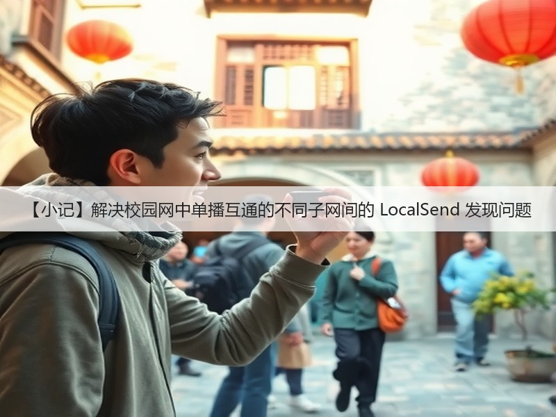 【小记】解决校园网中单播互通的不同子网间的 LocalSend 发现问题(图1) 【小记】解决校园网中单播互通的不同子网间的 LocalSend 发现问题(图1)