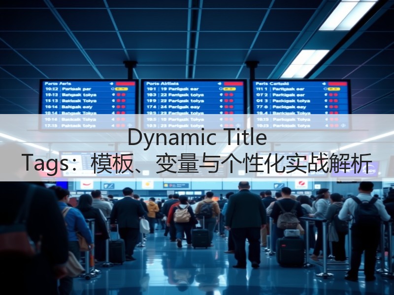 Dynamic Title Tags:模板、变量与个性化实战解析(图3) Dynamic Title Tags:模板、变量与个性化实战解析(图3)