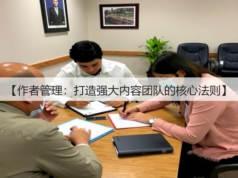 【作者管理：打造强大内容团队的核心法则】(图2)