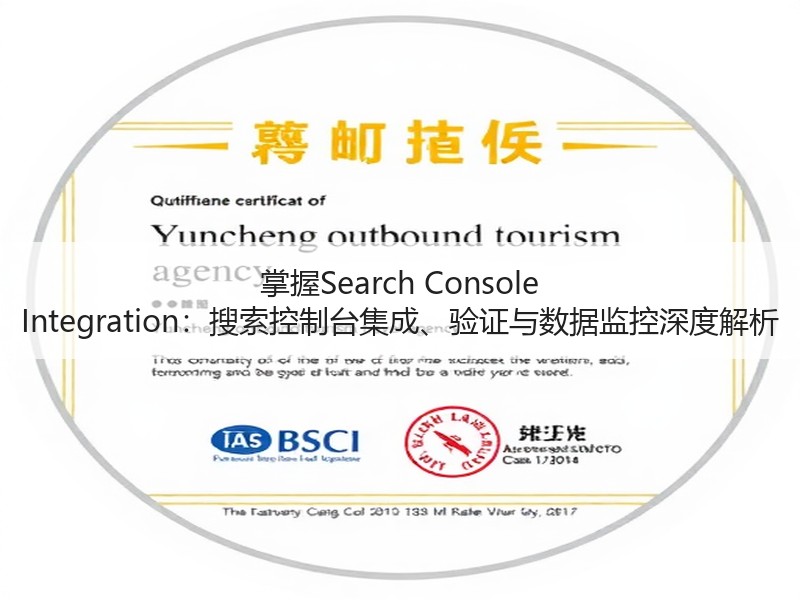 掌握Search Console Integration：搜索控制台集成、验证与数据监控深度解析